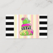 Carte de visite Cactus Néon (Dos)