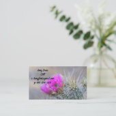 Carte De Visite Cactus roses (Debout devant)