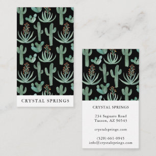 Carte De Visite Cactus Succulents Botanique Plantes Moderne Chic