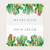 Carte De Visite Cactus taco bar (Extérieur déplié)