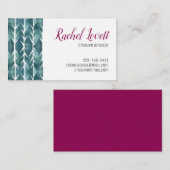 Carte De Visite Cactus Texture (Devant / Derrière)