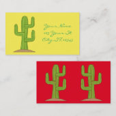 Carte De Visite Cactus Thunder_Cove de Saguaro (Devant / Derrière)