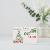 Carte de visite cadeau 100 $ (Debout devant)