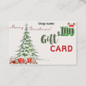 Carte de visite cadeau 100 $ (Devant)