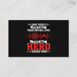 Carte De Visite Cadeau de pompier  Certains attendent le pompier