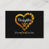 Carte De Visite Cadeau de pompier| Joyeux pompier de Noël (Dos)