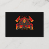 Carte De Visite Cadeau De Pompier Pour Pompier Ou Femme (Devant)