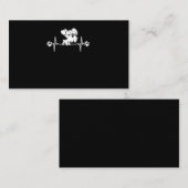 Carte De Visite Cadeau de schnauzer Empreinte de patte (Devant / Derrière)