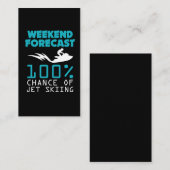 Carte De Visite Cadeau de ski de jet - week-end de plage de voyage (Devant / Derrière)