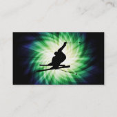 Carte De Visite Cadeau de ski de neige (Dos)