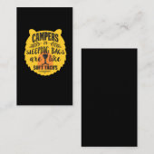 Carte De Visite Cadeau drôle de citation de randonnée de camping (Devant / Derrière)