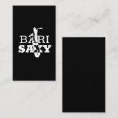 Carte De Visite Cadeau drôle de saxophone de baryton pour le (Devant / Derrière)