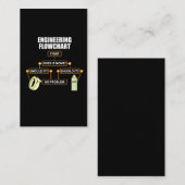 Carte De Visite Cadeau drôle d'ingénieur d'organigramme (Devant / Derrière)