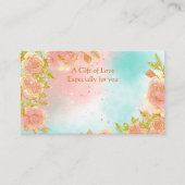 Carte De Visite Cadeau Flower Shop (Devant)