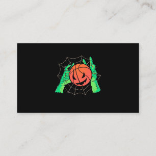 Carte De Visite Cadeau Halloween Halloween de basket-ball