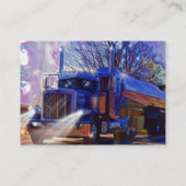 Carte De Visite Cadeau lourd de transport de camion de (Dos)