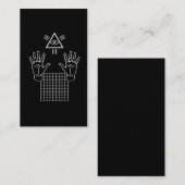 Carte De Visite Cadeau occulte de Vaporwave Illuminati (Devant / Derrière)