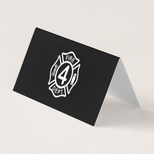 Carte De Visite Cadeau pompier   Cadeaux de pompier Dept