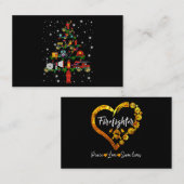 Carte De Visite Cadeau pompier | Joyeux pompier de Noël Fun (Devant / Derrière)