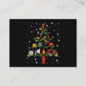 Carte De Visite Cadeau pompier | Joyeux pompier de Noël Fun (Devant)