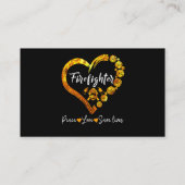 Carte De Visite Cadeau pompier | Vieux pompier grincheux (Dos)