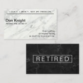 Carte De Visite Cadeau retiré drôle de bâillon (Devant / Derrière)