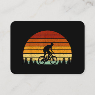Carte De Visite Cadeau VTT Sunset vintage Pour Mountain B