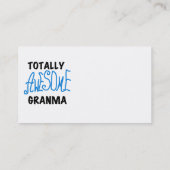 Carte De Visite Cadeaux bleus totalement impressionnants de (Dos)