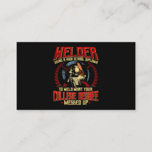 Carte De Visite Cadeaux de soudure Drôle Dit Vintage Fabricant de 