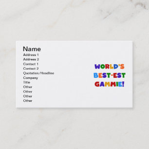 Carte De Visite Cadeaux lumineux de couleurs du Meilleur-est