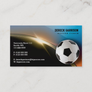 Carte De Visite Cadeaux modernes de sports du car du football