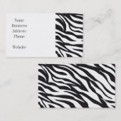 Carte De Visite Cadeaux noirs et blancs de motif d'impression de (Devant / Derrière)