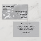 Carte De Visite Cadenas Backgroud de serrurier (Devant / Derrière)