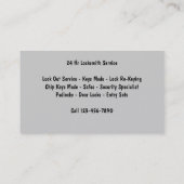 Carte De Visite Cadenas Backgroud de serrurier (Dos)