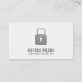 Carte De Visite cadenas | Sécurité (Dos)