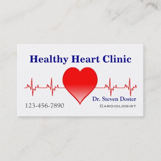 Carte De Visite Cadiologiste (Devant)