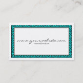 Carte De Visite Cadrage spiral - Cyan (Dos)