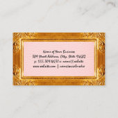 Carte De Visite Cadre antique Or | Cuir (Dos)