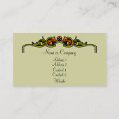 Carte De Visite Cadre Art déco (Dos)