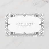 Carte De Visite Cadre Art déco gris 2 (Devant)