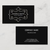 Carte De Visite Cadre blanc (Devant / Derrière)