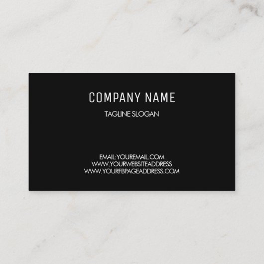 Carte De Visite Cadre blanc (Dos)