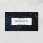 Carte De Visite Cadre blanc Etoiles (Dos)