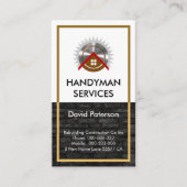 Carte De Visite Cadre Brown sur la maçonnerie murale en briques (Devant)