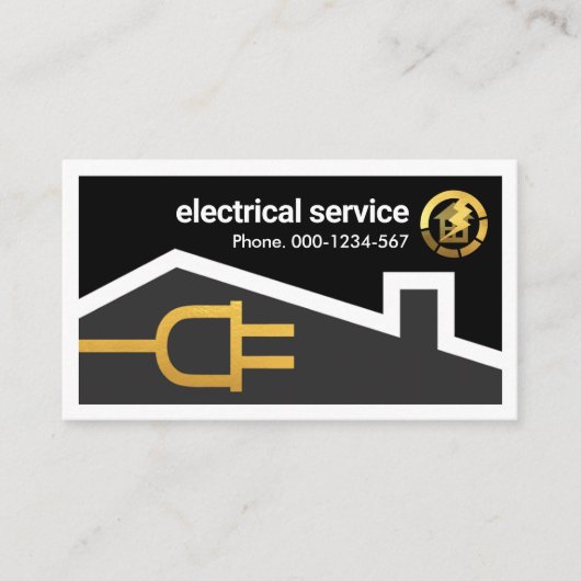 Carte De Visite Cadre d'accueil alimenté par prise (Devant)