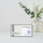 Carte De Visite Cadre de cadre de boîte de colonnes créative et él (Debout devant)