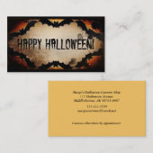 Carte De Visite Cadre de chauves-souris en détresse (Devant / Derrière)