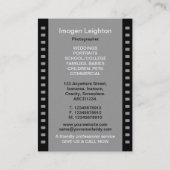 Carte De Visite cadre de film de 35mm 01 (or) (Dos)