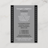 Carte De Visite cadre de film de 35mm 01 - orange (Dos)