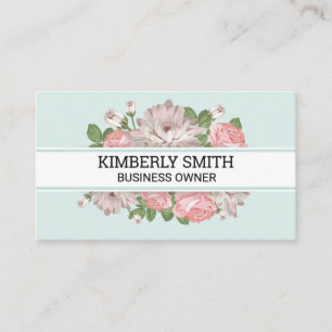 Carte De Visite Cadre de fleurs